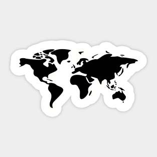 world map Sticker